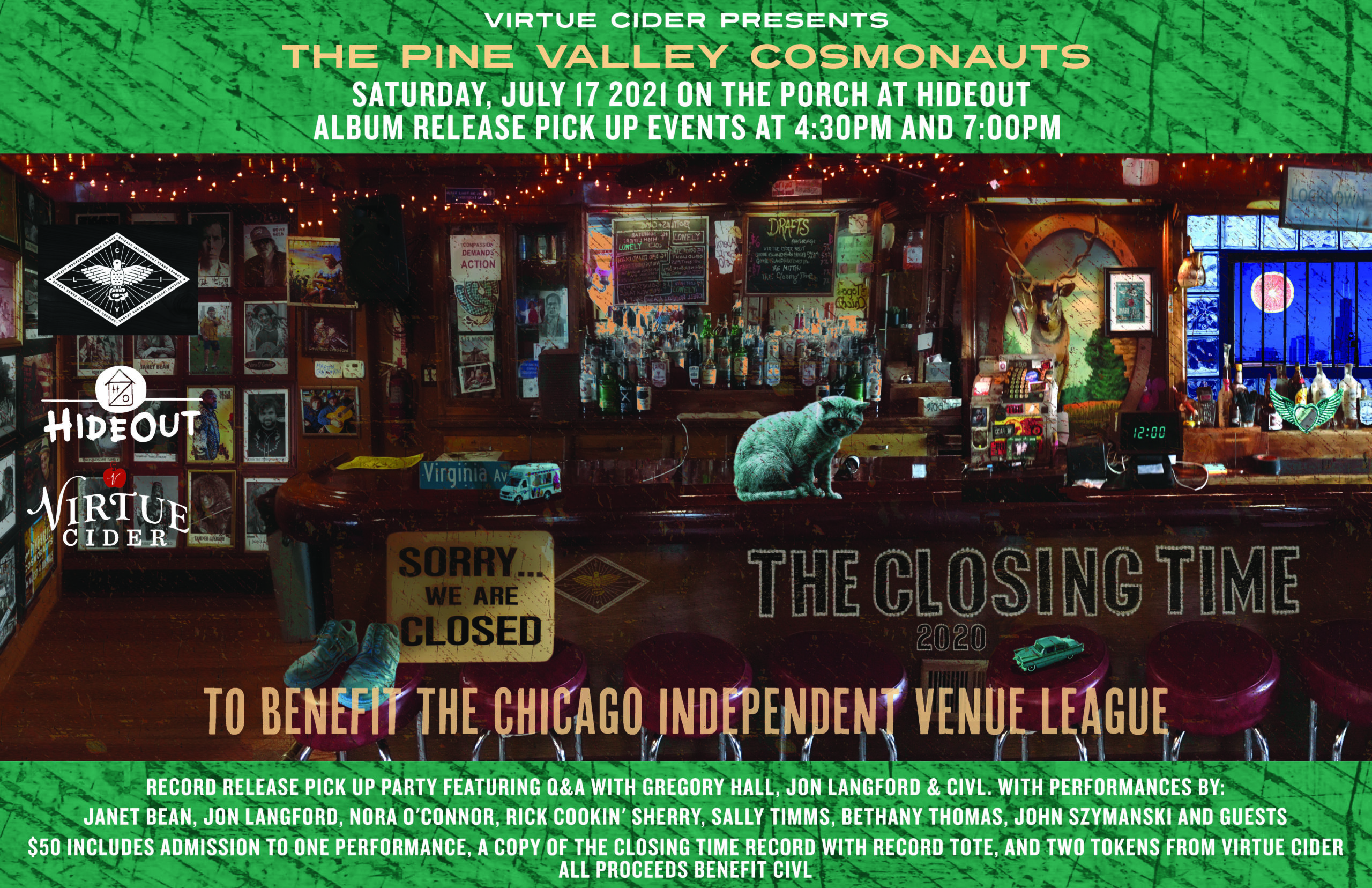 The Pine Valley Cosmonauts: The Closing Time Album Release ...